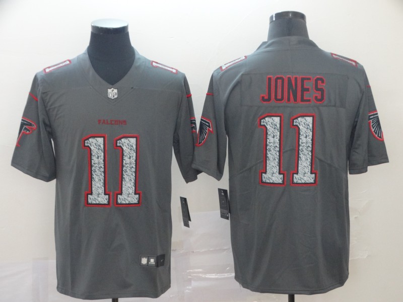 Men's Atlanta Falcons Julio Jones #11 Gray Jersey